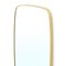 Mirror with Brass-Plated Metal Frame, 1950s 8