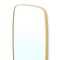 Mirror with Brass-Plated Metal Frame, 1950s, Image 8