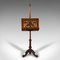 Tall Antique English Music Stand in Oak, 1880s, Image 4