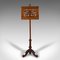 Tall Antique English Music Stand in Oak, 1880s, Image 3