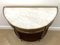 Louis XVI Demi Lune Mahogany Console Table with Marble Top 5