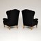 Fauteuils Antiques avec Dossier à Oreilles de Hille, 1920s, Set de 2 4