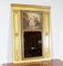 Espejo Trumeau de madera dorada de restauración de principios del siglo XIX, Imagen 3