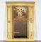 Espejo Trumeau de madera dorada de restauración de principios del siglo XIX, Imagen 23