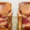 Vintage French Leather Club Chairs, 1920s, Set of 2 2