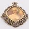 Brooch in Gold and Silver with Hand Painted Portrait, 1850 1