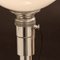 French Art Deco Opaline Glass Table Lamp in Chromed Metal from Mazda, 1930s, Image 5