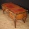 French Louis XV Style Inlaid Writing Desk, 1950s 4