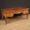 French Louis XV Style Inlaid Writing Desk, 1950s 1