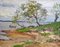 Alfejs Bromults, Daugava River, 1950, Olio su cartone, Immagine 2