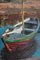 Alfejs Bromults, Boat on the River Bank, 1980, Oil on Cardboard, Image 3