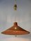 Large Mid-Century Modern Wicker Pulley Pendant Lamp, Scandinavia, 1960s, Image 10