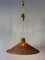 Large Mid-Century Modern Wicker Pulley Pendant Lamp, Scandinavia, 1960s, Image 13