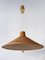 Large Mid-Century Modern Wicker Pulley Pendant Lamp, Scandinavia, 1960s 8