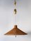 Large Mid-Century Modern Wicker Pulley Pendant Lamp, Scandinavia, 1960s, Image 4