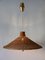 Large Mid-Century Modern Wicker Pulley Pendant Lamp, Scandinavia, 1960s, Image 14