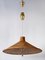 Large Mid-Century Modern Wicker Pulley Pendant Lamp, Scandinavia, 1960s, Image 7