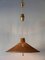 Large Mid-Century Modern Wicker Pulley Pendant Lamp, Scandinavia, 1960s 2