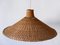 Large Mid-Century Modern Wicker Pulley Pendant Lamp, Scandinavia, 1960s, Image 16