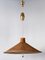 Large Mid-Century Modern Wicker Pulley Pendant Lamp, Scandinavia, 1960s, Image 5