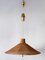 Large Mid-Century Modern Wicker Pulley Pendant Lamp, Scandinavia, 1960s, Image 11