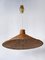 Large Mid-Century Modern Wicker Pulley Pendant Lamp, Scandinavia, 1960s 9