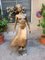 M. Ventura, Woman with Hair in the Wind, 20th Century, Gold Patinated Bronze 8