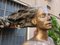 M. Ventura, Woman with Hair in the Wind, 20th Century, Gold Patinated Bronze 6