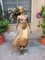 M. Ventura, Woman with Hair in the Wind, 20th Century, Gold Patinated Bronze 1