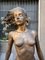 M. Ventura, Woman with Hair in the Wind, 20th Century, Gold Patinated Bronze, Image 2