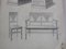 Illustrations from Furniture Archive, Early 20th Century, Original Pencil Drawings, Set of 2, Image 7