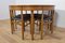 Mid-Century Round Extendable Dining Table and Chairs from McIntosh, 1960s, Set of 5 4