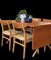 Mesa de comedor AT-309 de teca y roble de Hans J. Wegner para Andreas Tuck, Dinamarca, años 50, Imagen 17