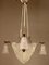 Lámpara colgante francesa Art Déco de David Gueron para Verrerie Dart Degué, años 30, Imagen 10