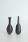 Small Mid-Century Scandinavian Modern Collectible Wenge Stoneware Vases by John Andersson for Höganäs Ceramics, 1950s, Set of 2 1