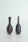 Small Mid-Century Scandinavian Modern Collectible Wenge Stoneware Vases by John Andersson for Höganäs Ceramics, 1950s, Set of 2, Image 1