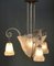 Lámpara colgante francesa Art Déco de David Gueron para Verrerie Dart Degué, años 20, Imagen 10