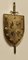 Arts and Crafts Wall Hanging Brass Shield with Sword, 1930s, Image 4