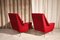 Vintage Red Chairs, 1950s, Set of 2 3