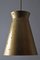 Lámpara colgante Diabalo dorada de Egon Hillebrand para Hillebrand Lighting, años 50, Imagen 16