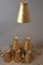 Lámpara colgante Diabalo dorada de Egon Hillebrand para Hillebrand Lighting, años 50, Imagen 2