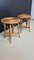 French Rattan Stools, 1960s, Set of 2 2