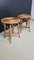 Tabourets en Rotin, France, 1960s, Set de 2 2