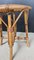 French Rattan Stools, 1960s, Set of 2 5