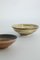 Small Mid-Century Scandinavian Modern Collectible Glazed Brown Stoneware Bowls by Gunnar Borg for Höganäs Keramik, 1960s, Set of 2 4