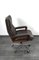 Chaise de Bureau King en Cuir Marron par Strässle, 1960s 10