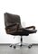King Office Chair in Brown Leather by Strässle, 1960s, Image 14