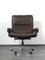 King Office Chair in Brown Leather by Strässle, 1960s, Image 16