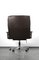 King Office Chair in Brown Leather by Strässle, 1960s, Image 9