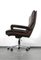 King Office Chair in Brown Leather by Strässle, 1960s 3